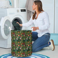 Tropical Flamingo Hibiscus Hawaii Laundry Basket - Polynesian Pride