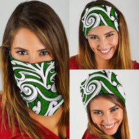 New Zealand Maori Tribal Ornament Bandana - Green - Polynesian Pride