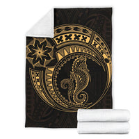 Seahorse Polynesian Blanket - Polynesian Tattoo Gold - Polynesian Pride
