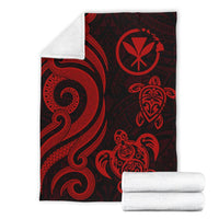 Polynesian Hawaii Premium Blanket - Red Tentacle Turtle - Polynesian Pride