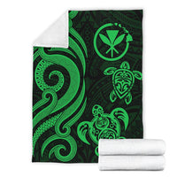 Polynesian Hawaii Premium Blanket - Green Tentacle Turtle - Polynesian Pride