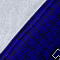 Polynesian Hawaii Custom Personalised Premium Blanket Blue - Turtle with Hook - Polynesian Pride