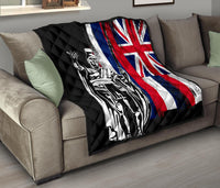 Hawaii King Flag Premium Quilt - Polynesian Pride