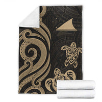 Tokelau Premium Blanket - Gold Tentacle Turtle - Polynesian Pride