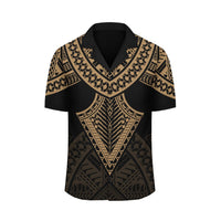Hawaii Polynesian Limited Hawaiian Shirt - Tab Style Gold - AH - Polynesian Pride
