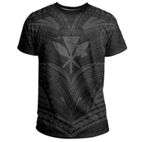 Hawaii Map Kanaka Animal Polynesian T Shirt Grey - Polynesian Pride