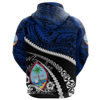 Guam Zip up Hoodie Polynesian Shark Tattoo - Polynesian Pride