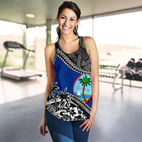 Guam Women Racerback Tank Fall In The Wave - Polynesian Pride