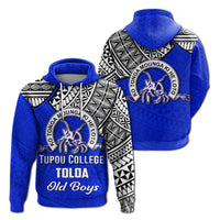 Tupou College Toloa Old Boys Hoodie LT4 Zip Hoodie Blue - Polynesian Pride