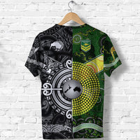 New Zealand Maori All Black And Australia Kangaroos Aboriginal T Shirt Rugby Together LT8 - Polynesian Pride