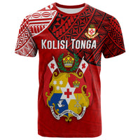 Custom Tonga College Atele T Shirt Kolisi Tonga LT4 Unisex Red - Polynesian Pride