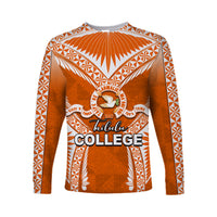 (Custom Personalised)Tailulu College Long Sleeve Shirt Orange Style LT6 Unisex Orange - Polynesian Pride