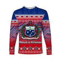 Samoa Christmas Manuia Le Kirisimasi Long Sleeve Shirt LT6 Unisex Red - Polynesian Pride