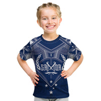 Personalised Samoa Independence Day Kid T Shirt Chest Tattoo Symbolic Style LT7 Youth XL Size14 - Polynesian Pride