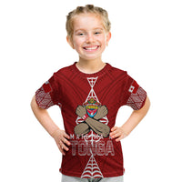 Personalised Tonga Rugby Kid T Shirt Mate Ma'a Tonga Independence Day LT7 Youth XL Size14 - Polynesian Pride