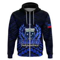 Custom Samoa Independence Day Hoodie Ulafa Polynesian Unique Blue No2 LT9 - Polynesian Pride