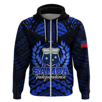 Custom Samoa Independence Day Hoodie Ulafa Polynesian Unique Blue No3 LT9 - Polynesian Pride