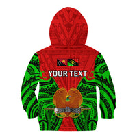 (Custom Personalised) Papua New Guinea Kid Hoodie Southern Highlands Province Mix Coat Of Arms Polynesian Art LT14 - Polynesian Pride