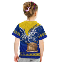 Personalised Tokelau Kid T Shirt Tokelauan Tatau Plumeria Special Style LT14 - Polynesian Pride