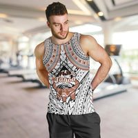 Fiji Tanoa Men Tank Top Kava Bowl Fijian Tapa Brown Pattern LT14 - Polynesian Pride