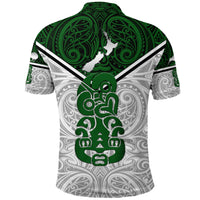 New Zealand Maori Rugby Polo Shirt - Pride Version White - Polynesian Pride
