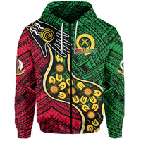 Vanuatu Mix Aboriginal Happy Independence Day Hoodie LT6 - Polynesian Pride