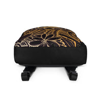 Guam Polynesian Backpack - Gold Hibiscus Coat Of Arms - Polynesian Pride