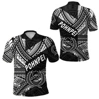 FSM Pohnpei Polo Shirt Original Style Black LT8 Unisex Black - Polynesian Pride