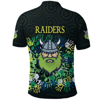 Canberra Polo Shirt Raiders Viking Simple Indigenous - Polynesian Pride