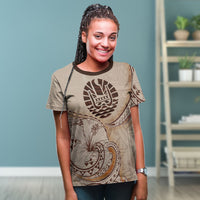 Tahiti T Shirt Hibiscus Flowers Vintage Style - Polynesian Pride