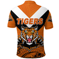 Papua New Guinea Lae Snax Tigers Polo Shirt Rugby Simple Style Orange LT8 - Polynesian Pride
