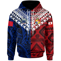 TokoUso Hoodie TokoUso Famili Aiga Pullover Hoodie Red - Blue - Polynesian Pride
