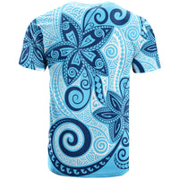 Guam T Shirt Tribal Plumeria Pattern - Polynesian Pride