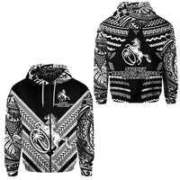 Fiji Rugby Zip Hoodie Sydney Nadroga Navosa Stallions Creative Style Black LT8 Unisex Black - Polynesian Pride