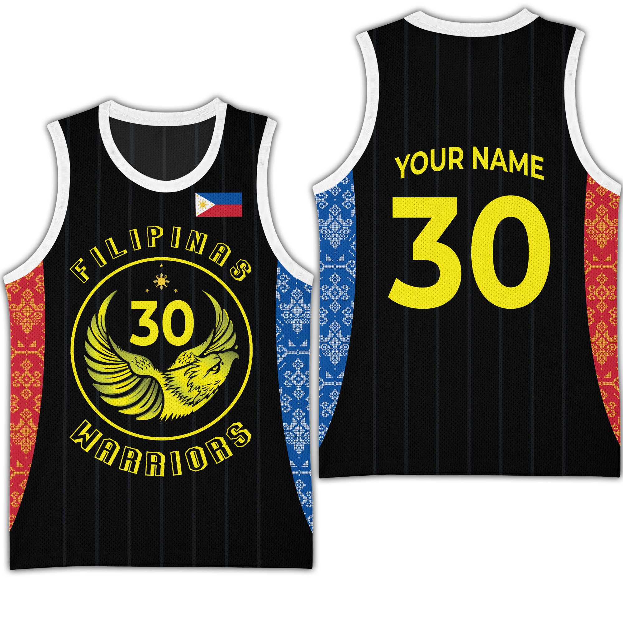 Philippines Basketball Jersey Pilipinas Warriors Black Color LT03