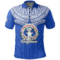 Custom Northern Mariana Islands Guguan Polo Shirt LT12 Unisex Blue - Polynesian Pride