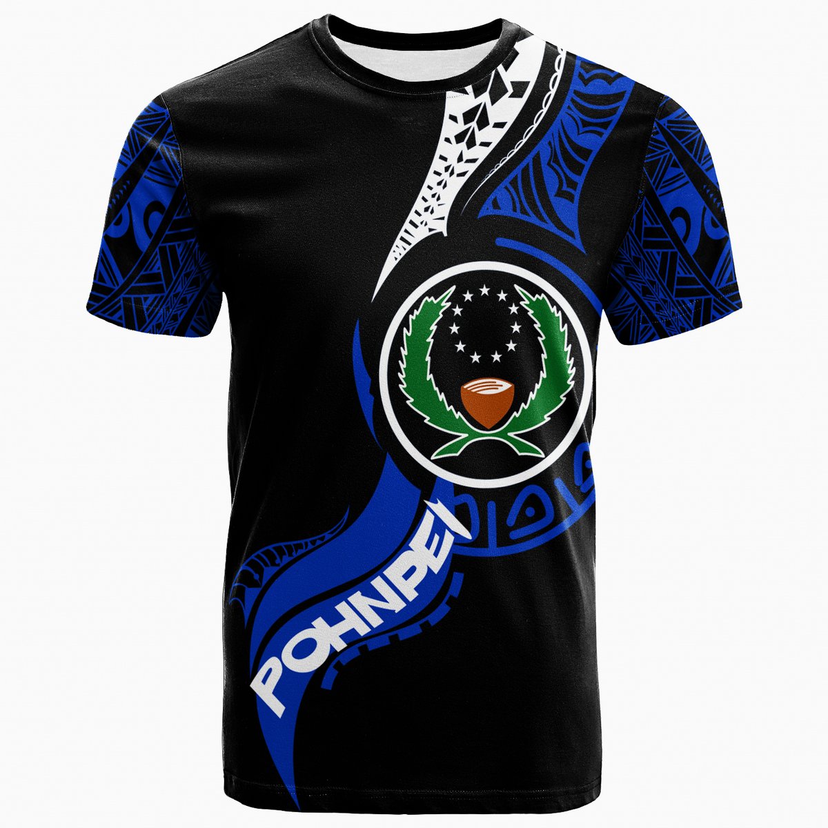 Pohnpei T Shirt Micronesia Pride LT12 Black - Polynesian Pride