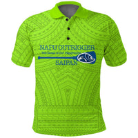 NAPU Outrigger Canoe Club Polo Shirt LT12 Green - Polynesian Pride