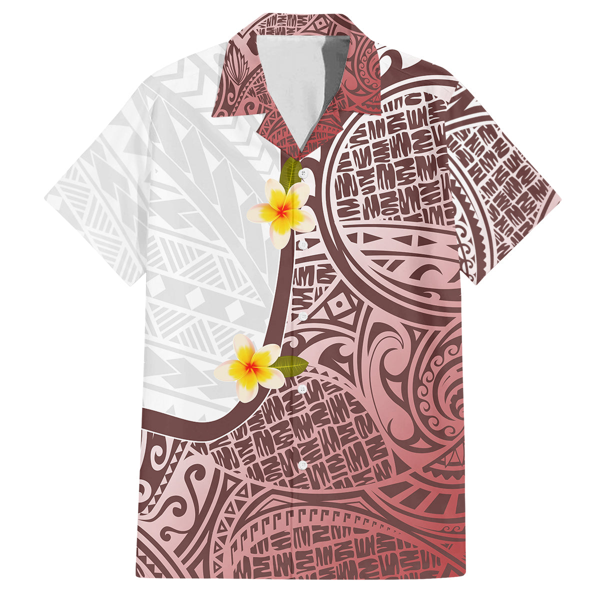 Polynesian Matching Clothes For Family Polynesian Tribal Plumeria Flowers Off Shoulder Long Sleeve Dress And Shirt - Polynesian Pride