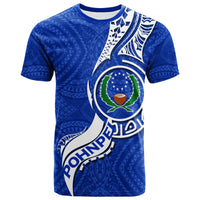 Pohnpei T Shirt Micronesia Pride Blue LT12 Blue - Polynesian Pride