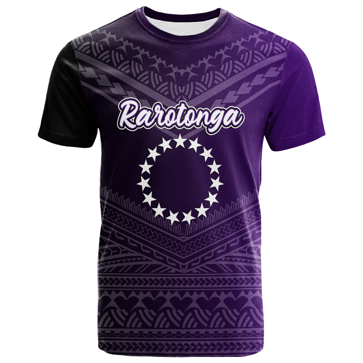 Custom Rarotonga Cook Islands Pride T Shirt LT12 Unisex Purple - Polynesian Pride