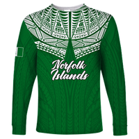 (Custom Personalised) Norfolk Islands Pine Tree Long Sleeve Shirt - LT12 Unisex Red - Polynesian Pride