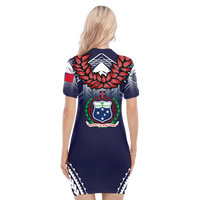 Samoan Ula Fala Art Polo Dress - LT12 - Polynesian Pride