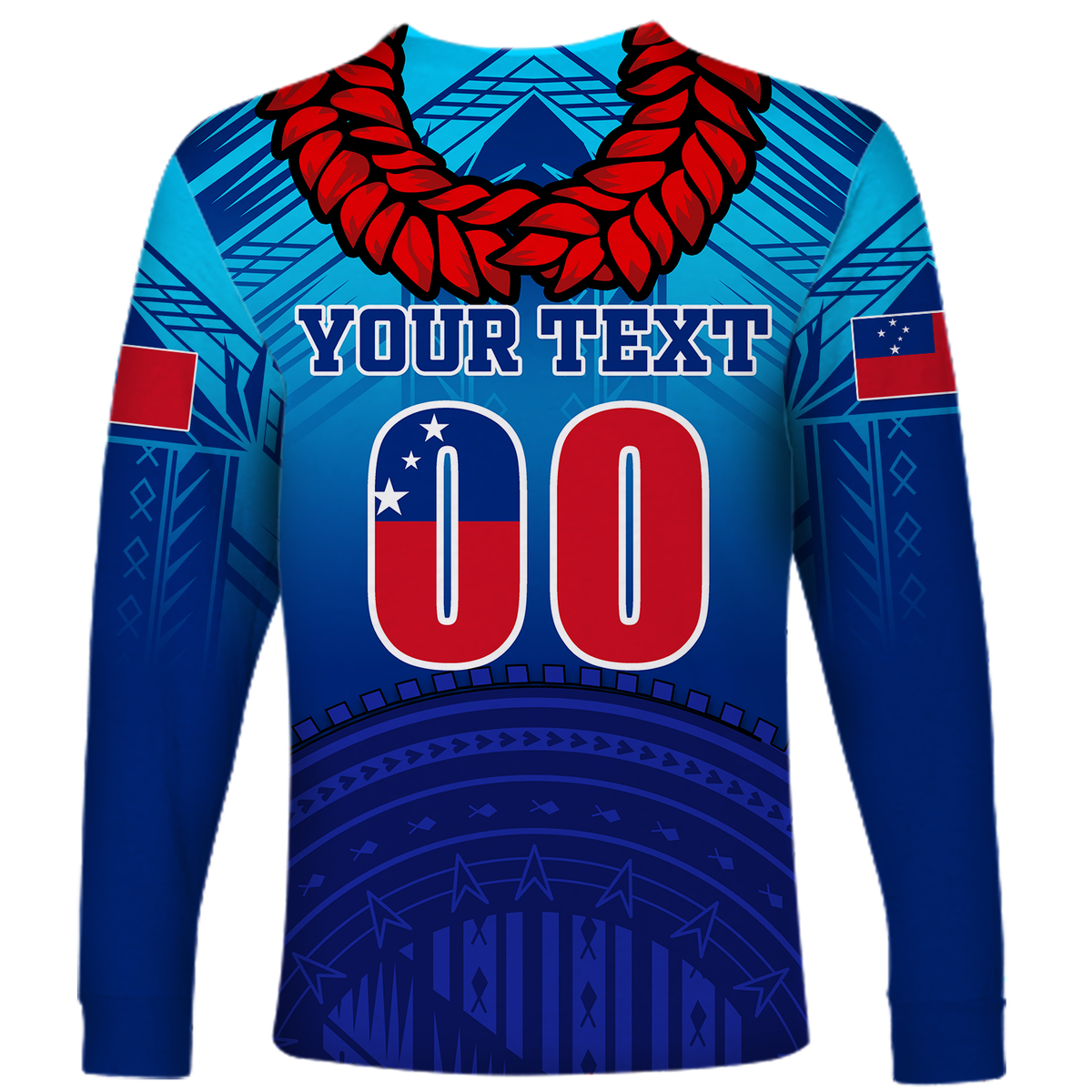 (Custom Personalised) Manu Samoa Legend Long Sleeve Shirt - LT12 - Polynesian Pride