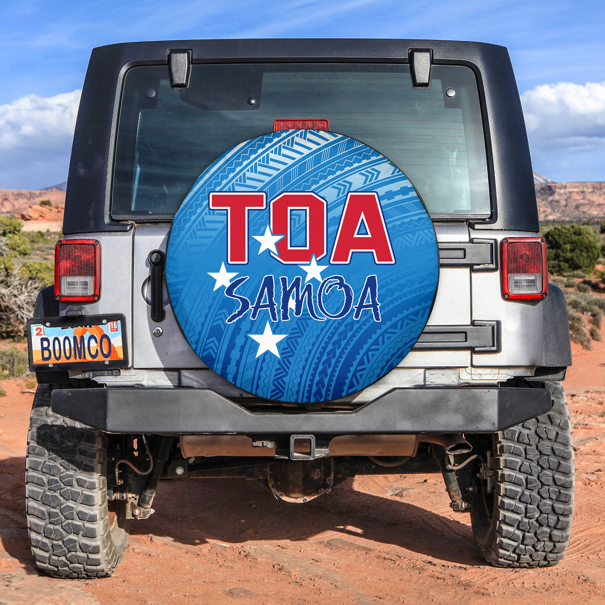 Toa Samoa Rugby Spare Tire Cover Be Unique LT13 No hole - Polynesian Pride