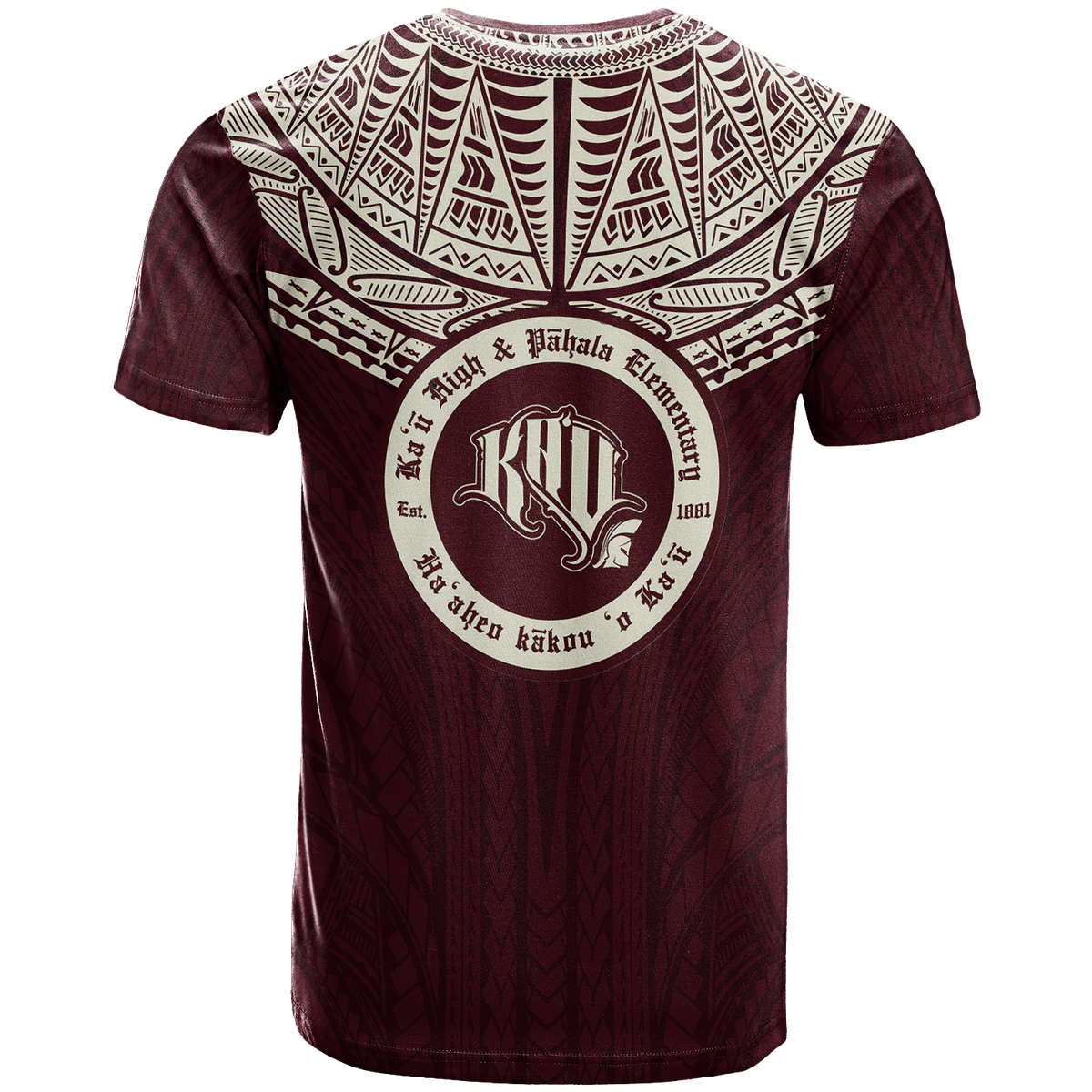 Custom Hawaii Kau High & Pahala Elementary School Pride T Shirt LT12 - Polynesian Pride