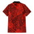 Red Hawaii Family Matching Off Shoulder Maxi Dress And Hawaiian Shirt Tribal Art LT14
