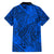 Matching Hawaiian Outfits For Couples Polynesian Tribal Art Blue LT14