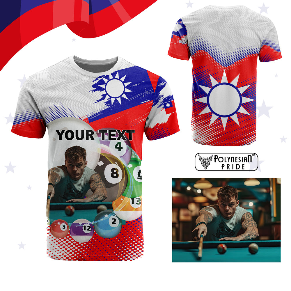 Custom Photo Taiwan Pool Champion T Shirt The Art of Perfect Precision