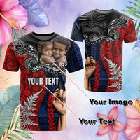 Custom Photo Aotearoa Samoa Toitu Te Tiriti T Shirt Honour the Treaty Te Tiriti Is Us